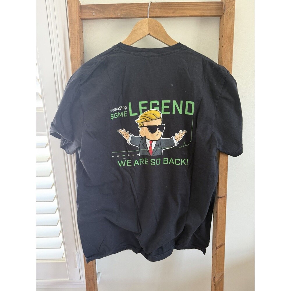 Wall Street Bets GameStop $GME LEGEND "We Are So Back" Pocket Shirt Large